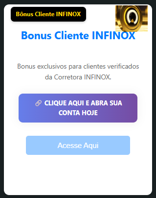 Card Bonus Cliente INFINOX na área do cliente